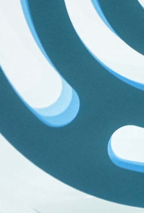 grafika üvegen részlet